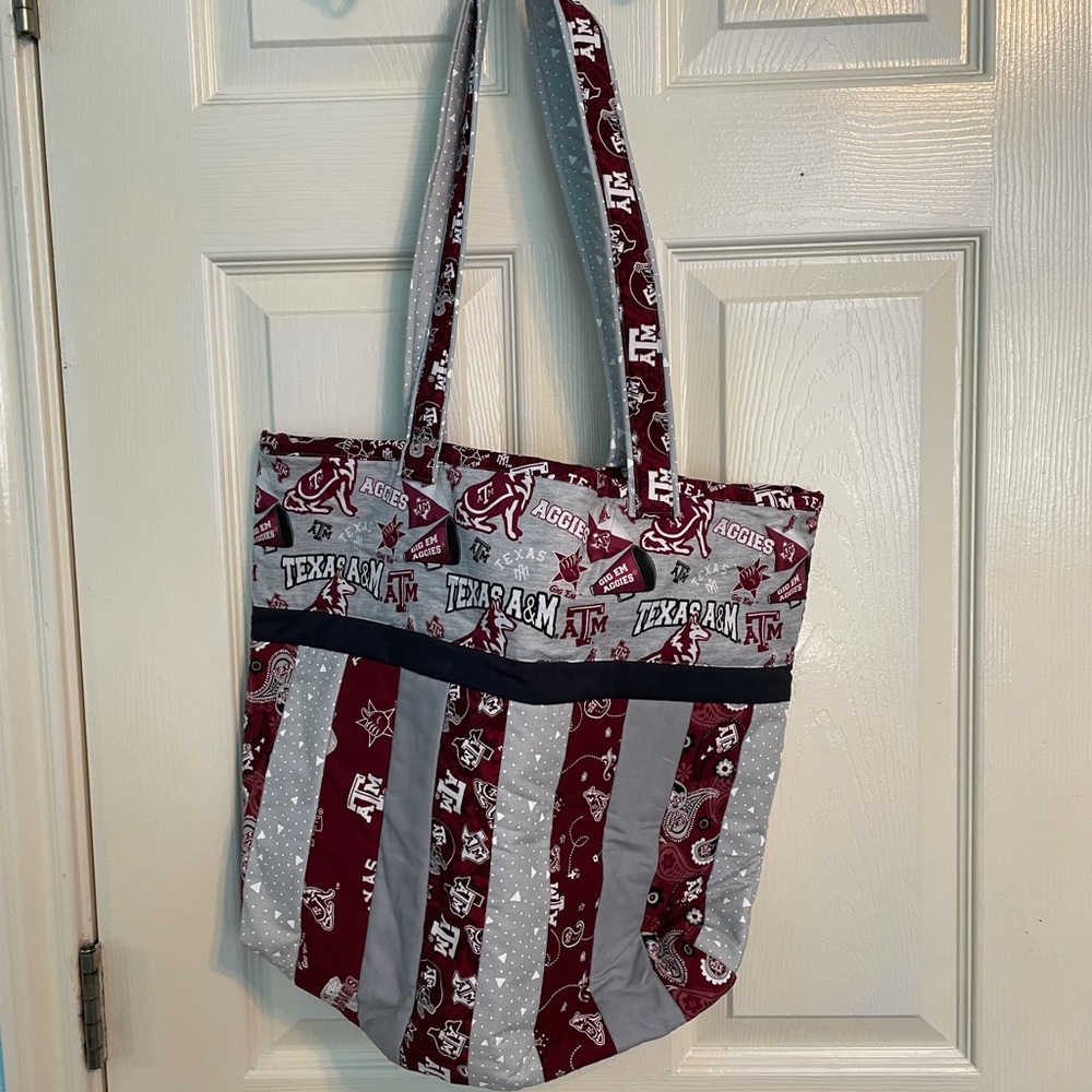 Handmade Quilted Aggie Tote bag